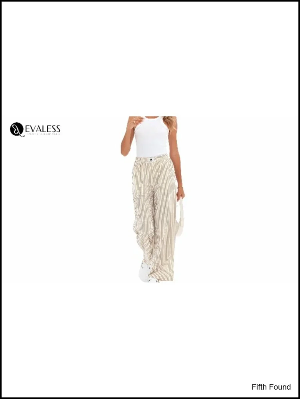 Striped High Waist Wide Leg Lounge Pajama Pants with Pockets